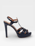 Sandalias Tacón Copenhague azul- Pedro Miralles