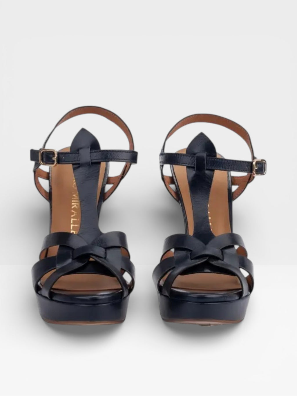 Sandalias Tacón Copenhague azul- Pedro Miralles