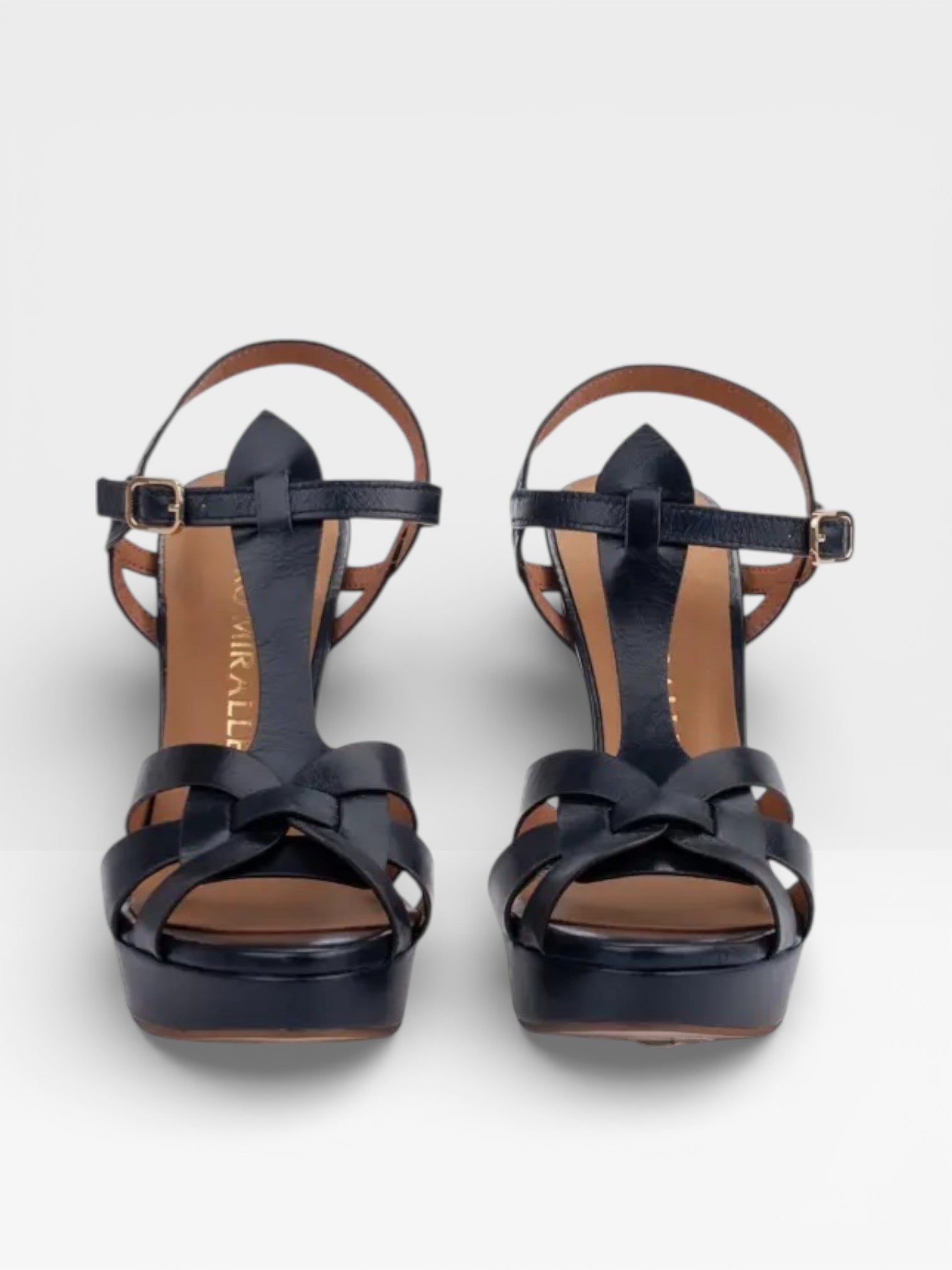 Sandalias Tacón Copenhague azul- Pedro Miralles