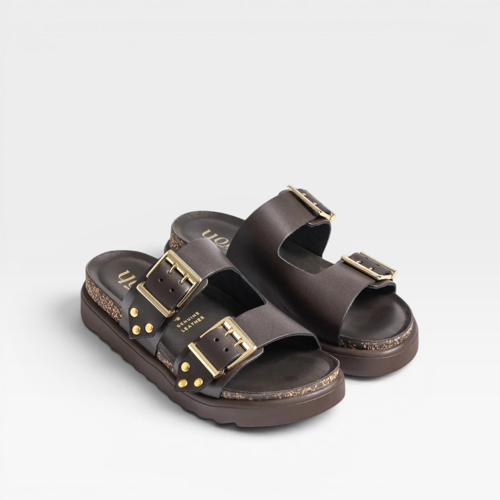 Sandalia plataforma TUNEZ-262 marrón - Yokono