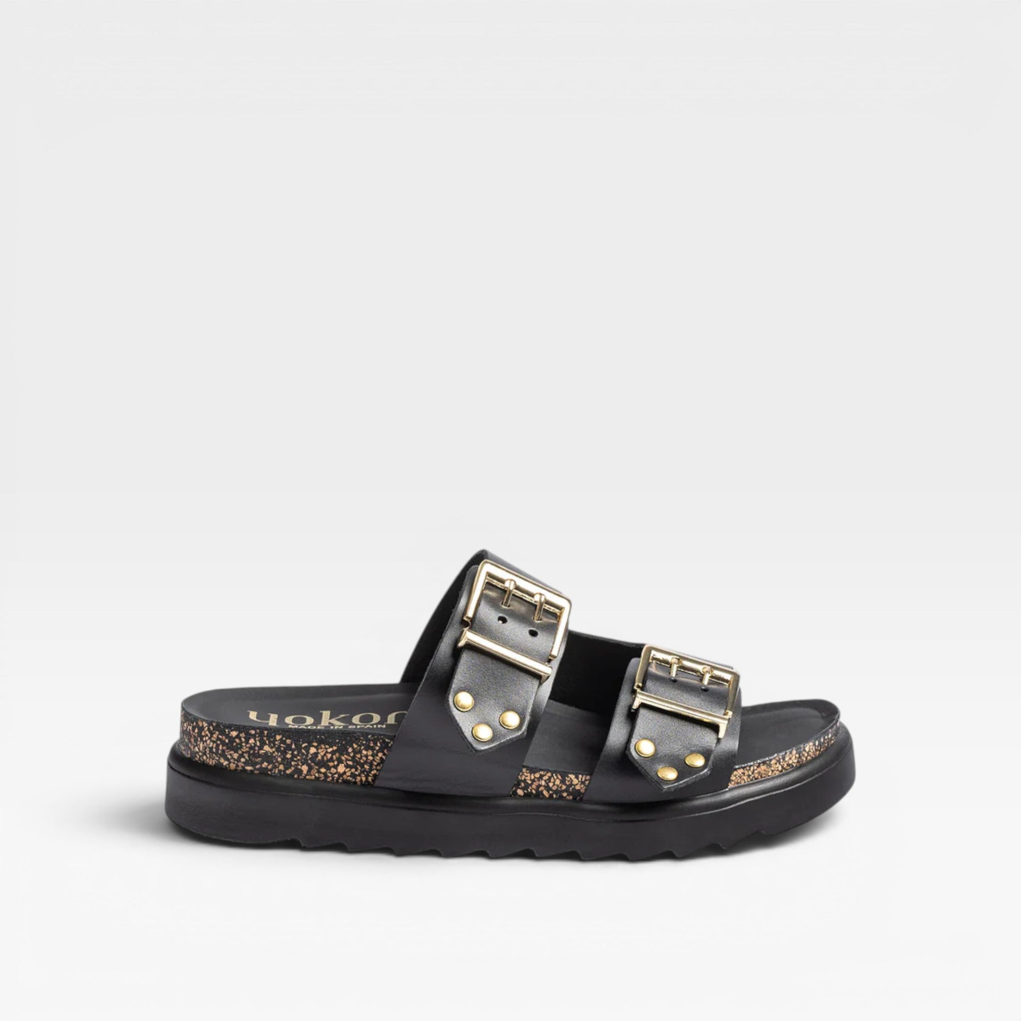 Sandalia plataforma TUNEZ-262 negro - Yokono
