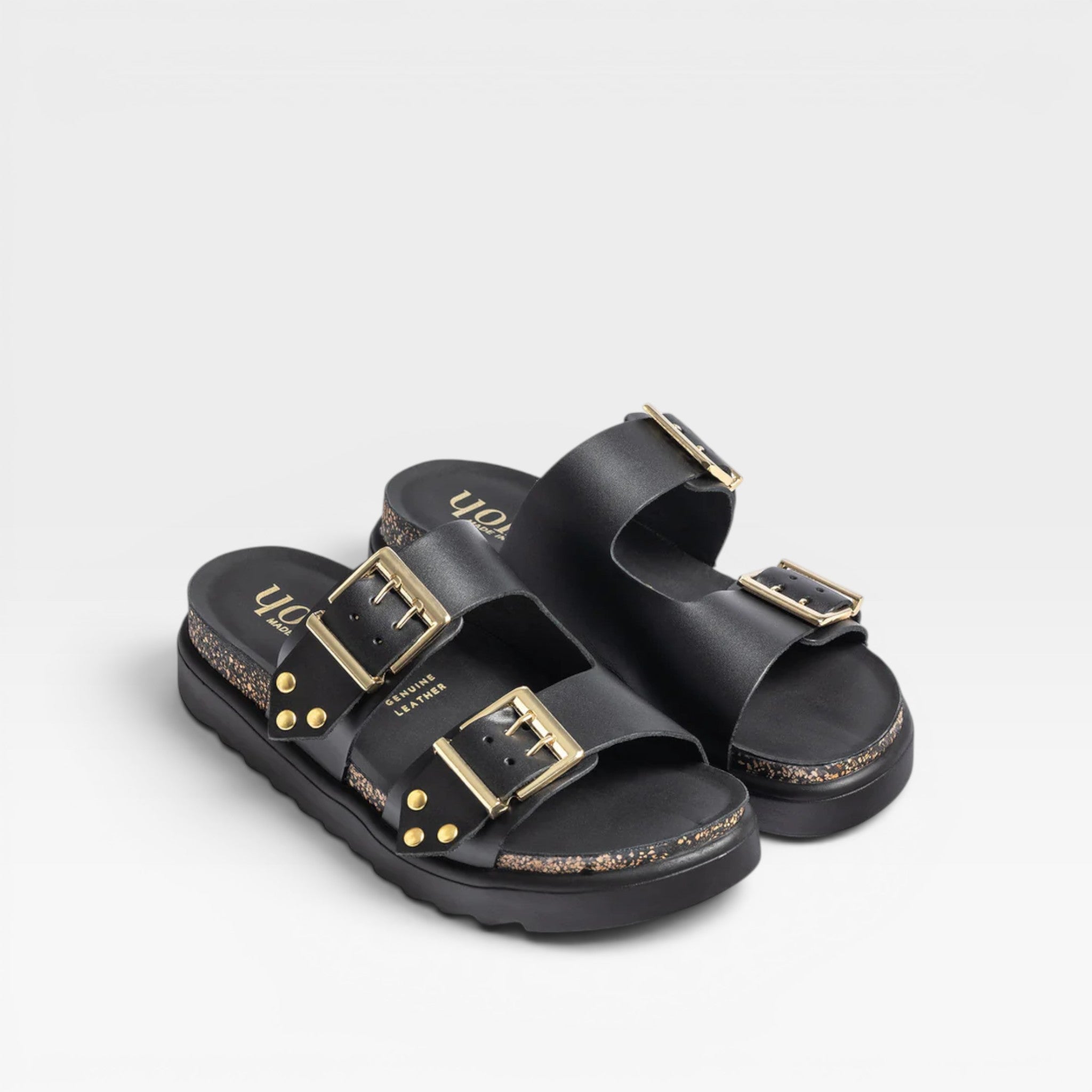 Sandalia plataforma TUNEZ-262 negro - Yokono