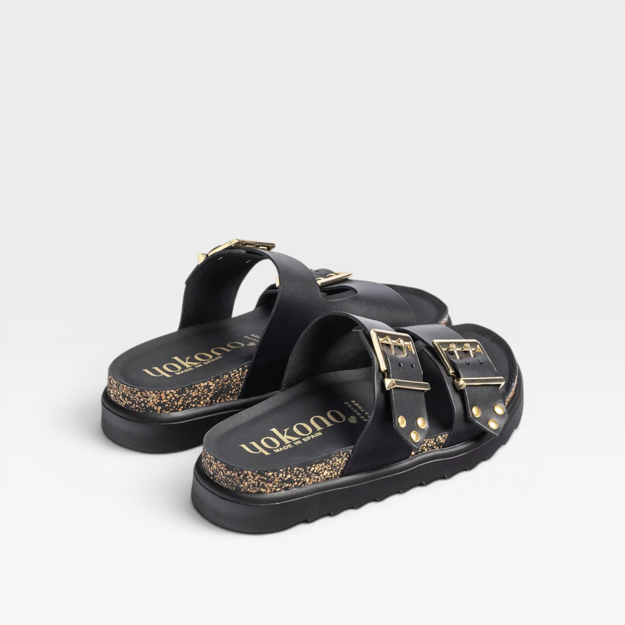Sandalia plataforma TUNEZ-262 negro - Yokono