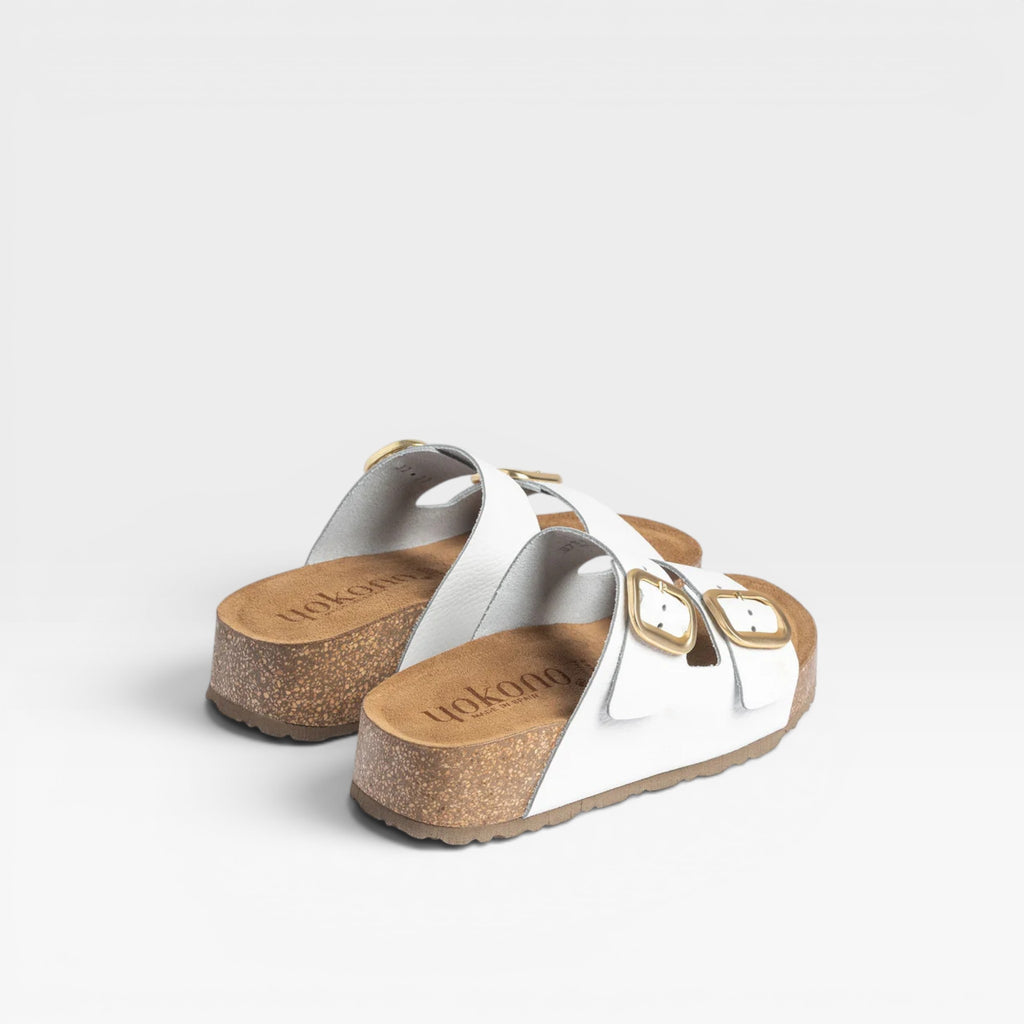 Sandalia plataforma WIWI-003 blanco  - Yokono