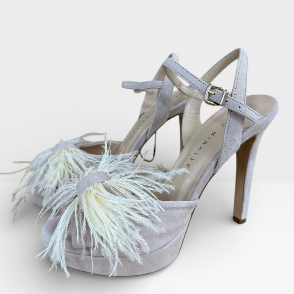 Sandalias Tacón Novia Cíes Nude - Pedro Miralles