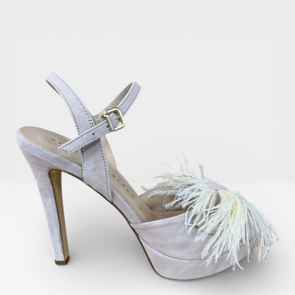 Sandalias Tacón Novia Cíes Nude - Pedro Miralles