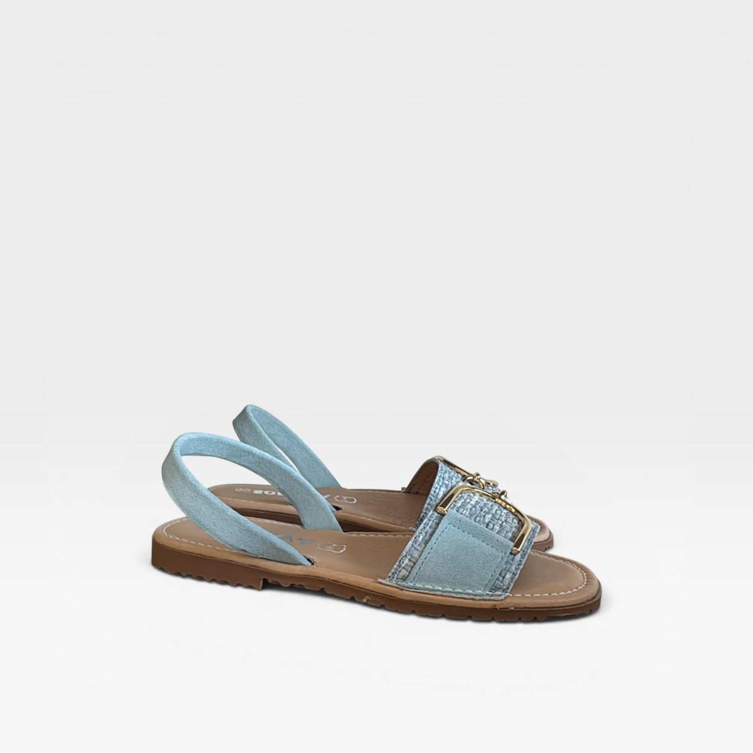 Menorquina rafia azul cielo -Soraya