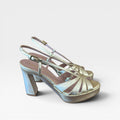 Sandalias Tacón Platino - Pedro Miralles
