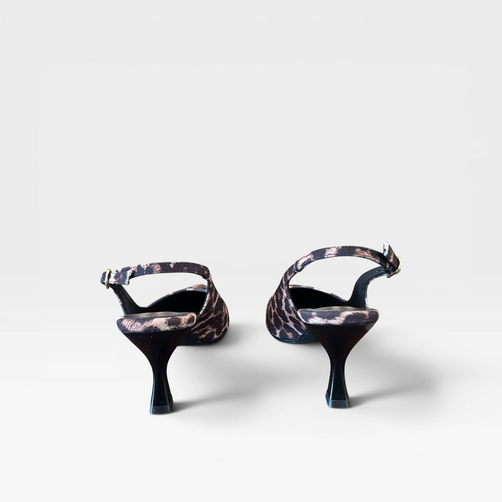 Sandalia estampado leopardo - Daniela Vega