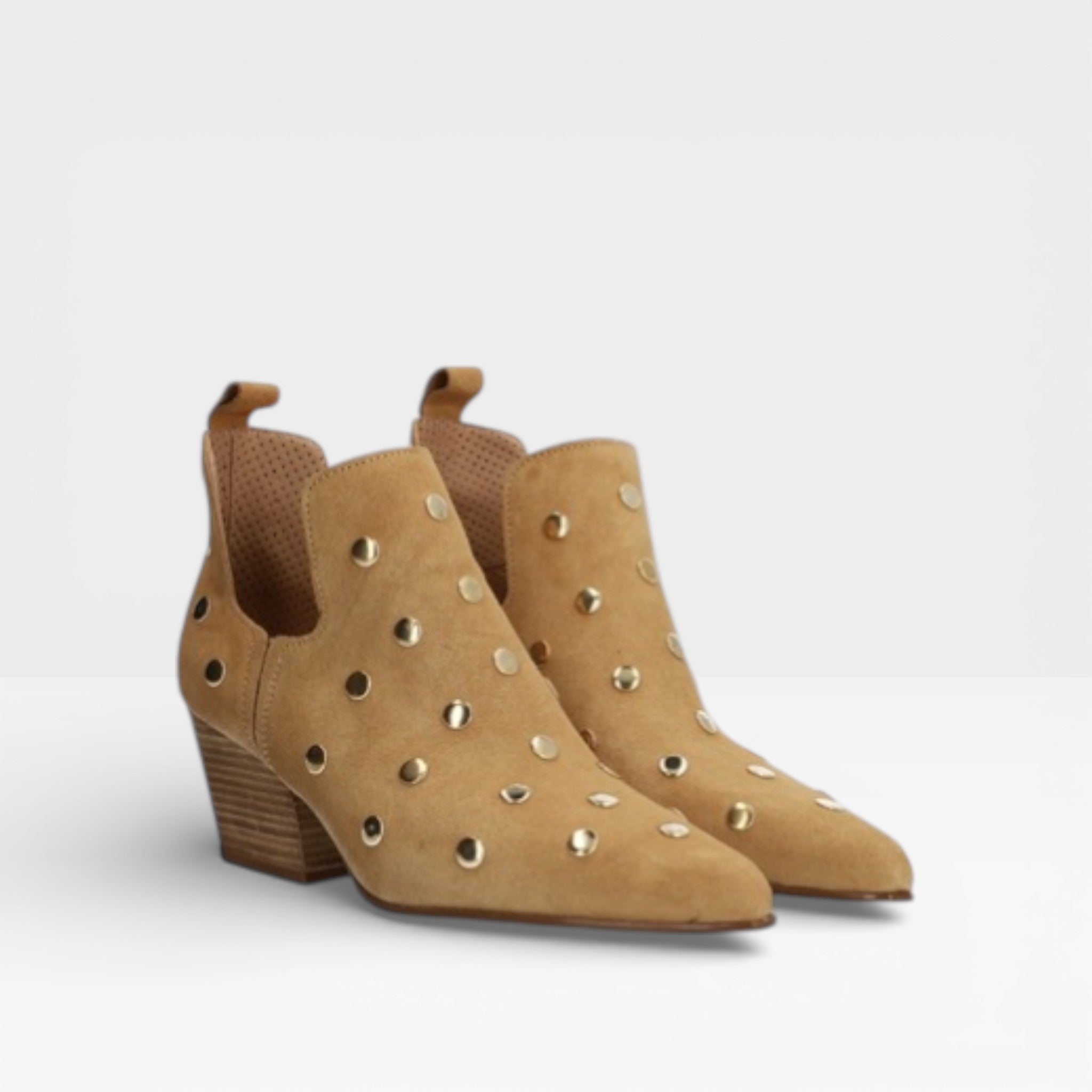 Botín tachas mujer Ankle Camello - Alpe