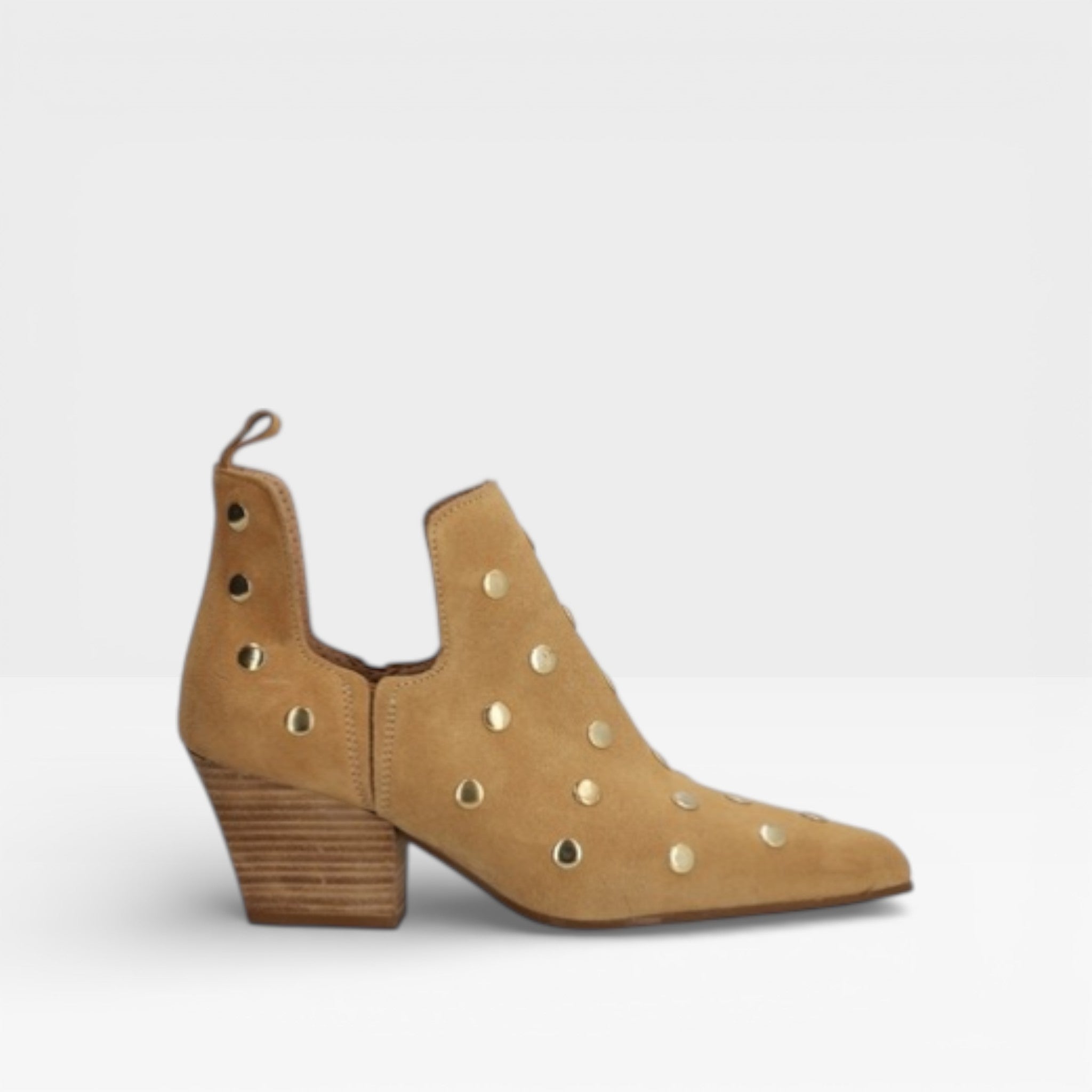 Botín tachas mujer Ankle Camello - Alpe