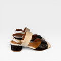 Sandalia color nude y negra - YU/Yowas