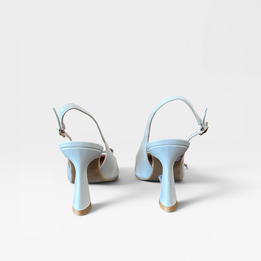 Zapato salón en piel blanco - Lodi