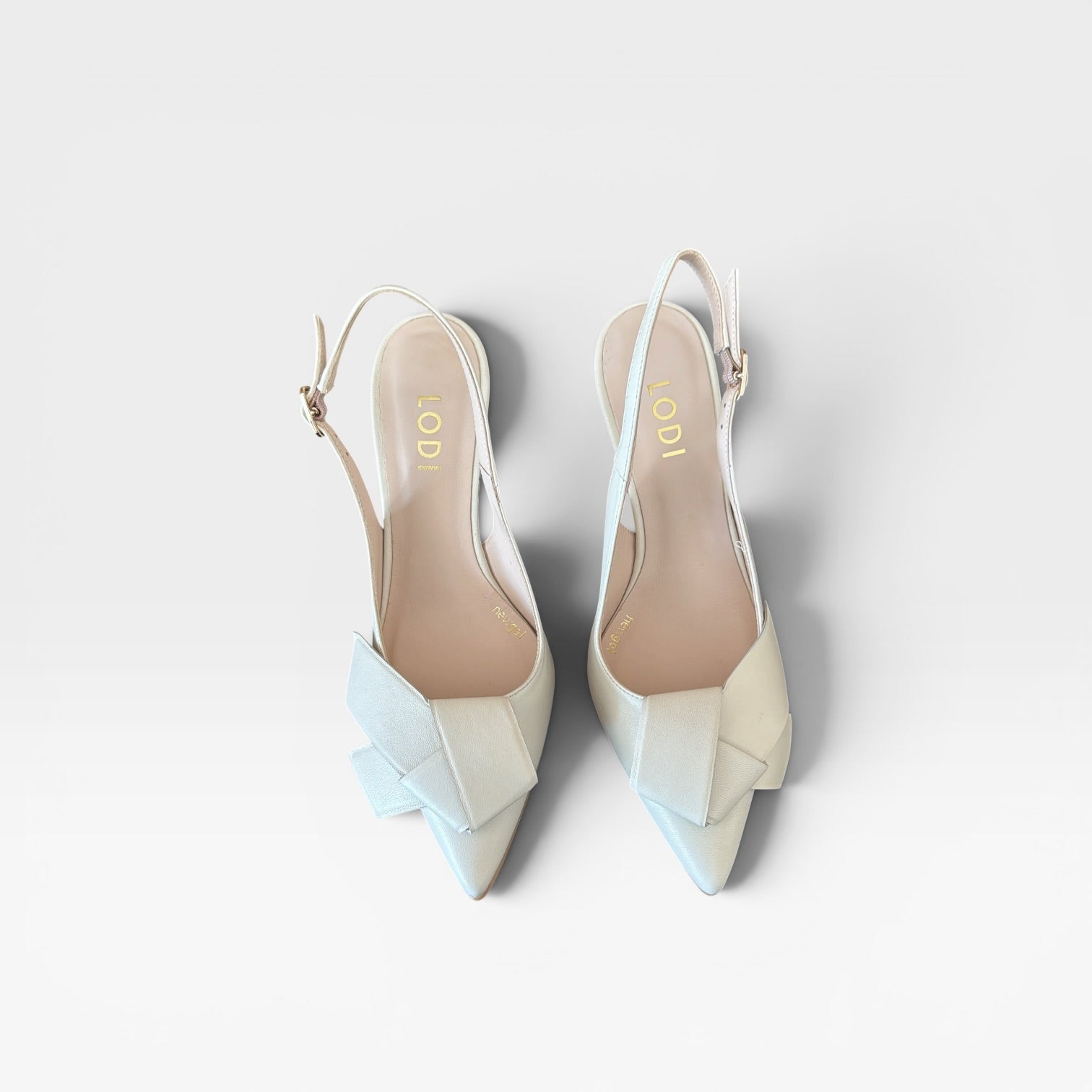 Zapato salón en piel blanco - Lodi