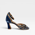 Sandalias Tacón Nudo azul - Soraya