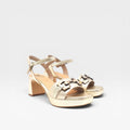 Sandalia platino Dorking D9253 - Fluchos