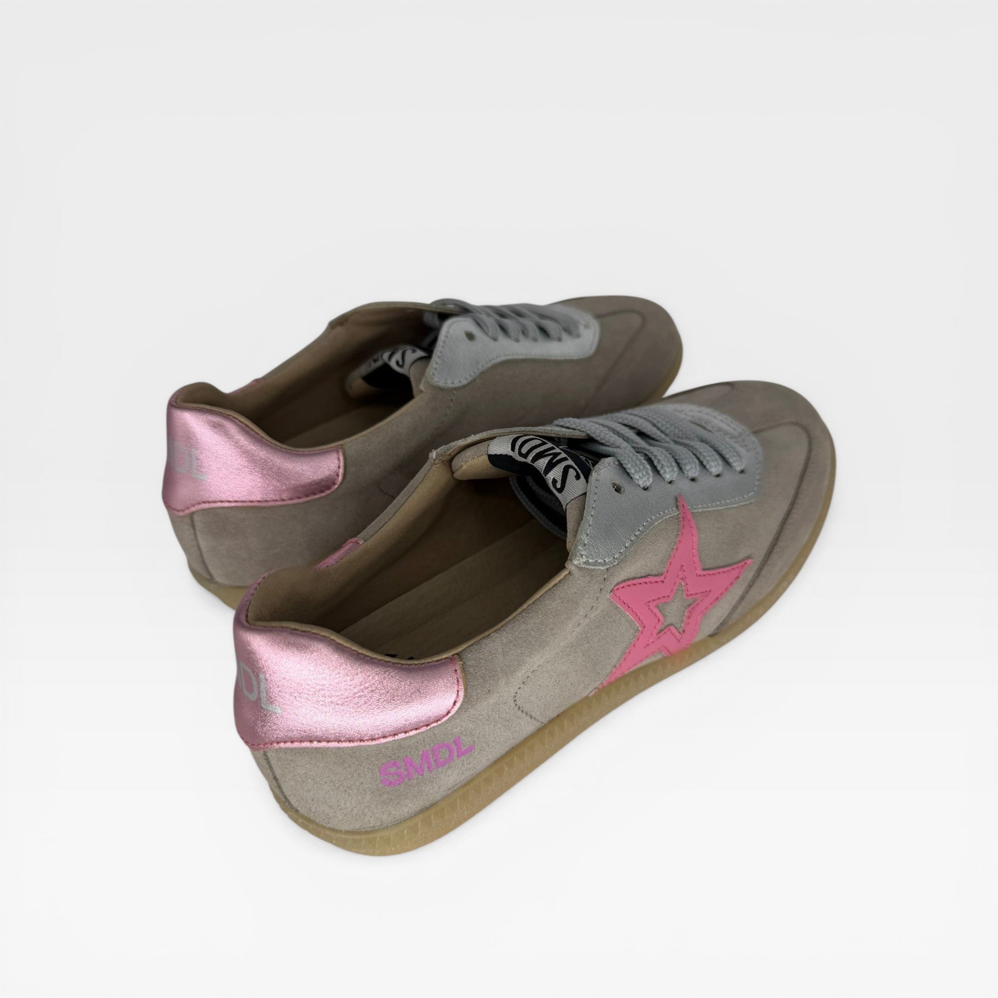 Zapatillas Gris y rosa  - Silver Moose