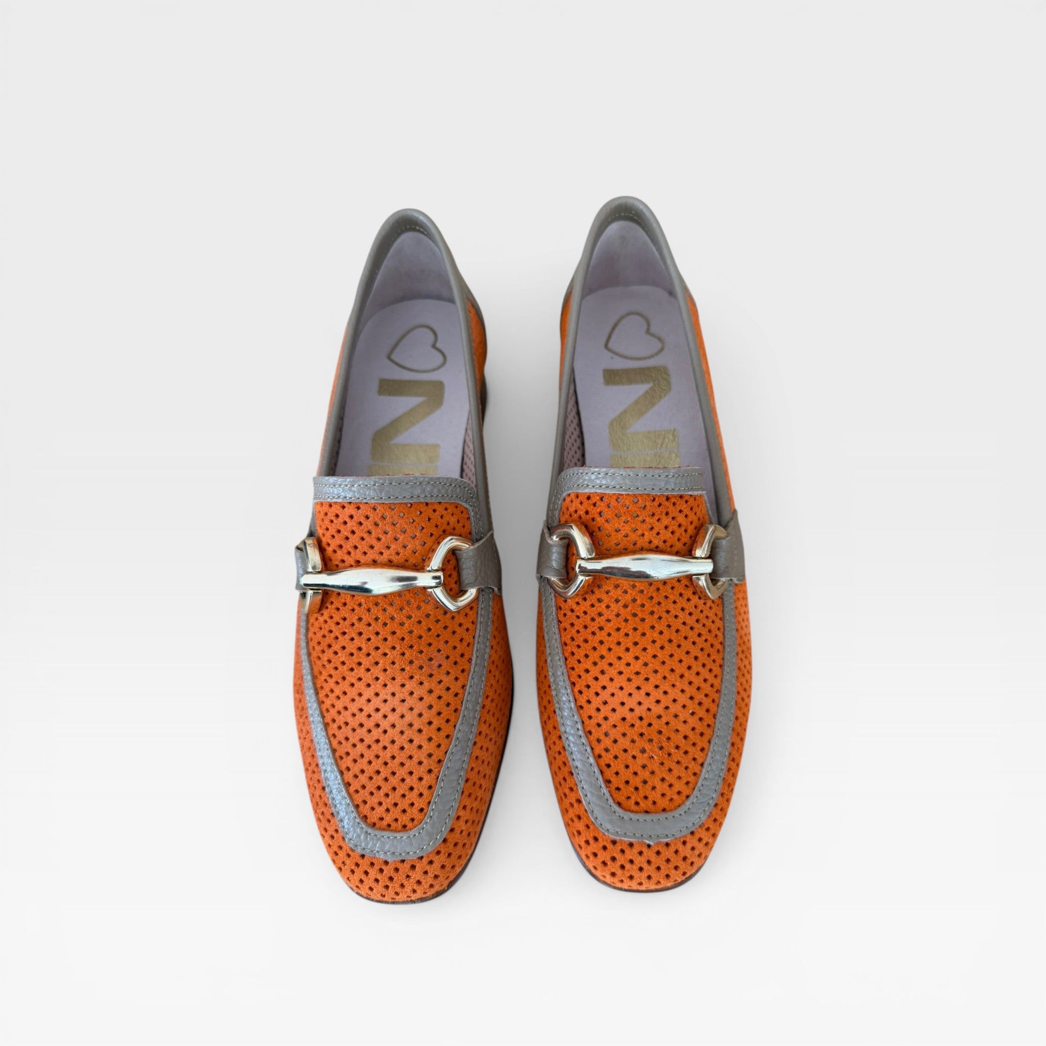 Blucher calado Naranja  - Nival