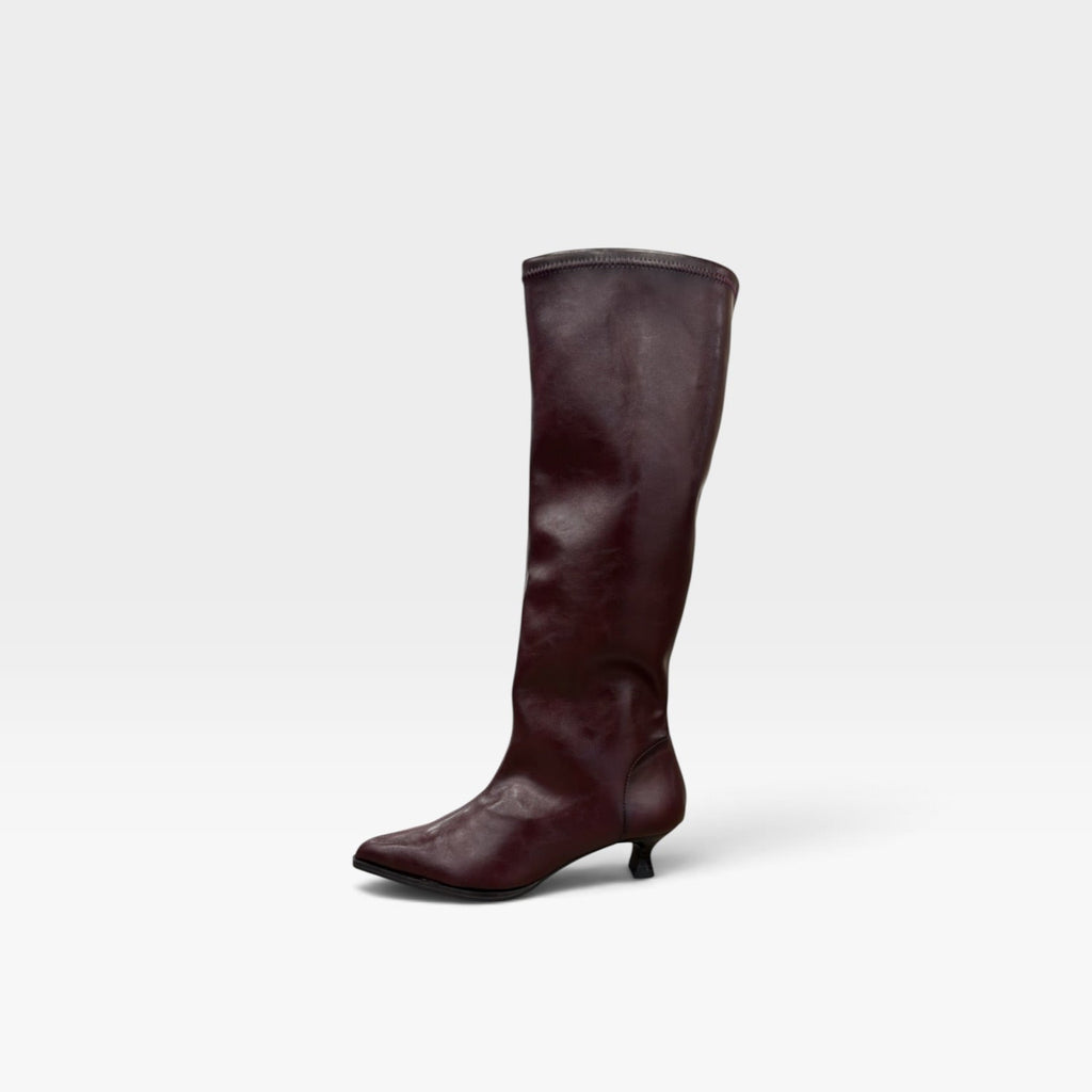Bota Zetina Plus burdeos  - Miss elastic