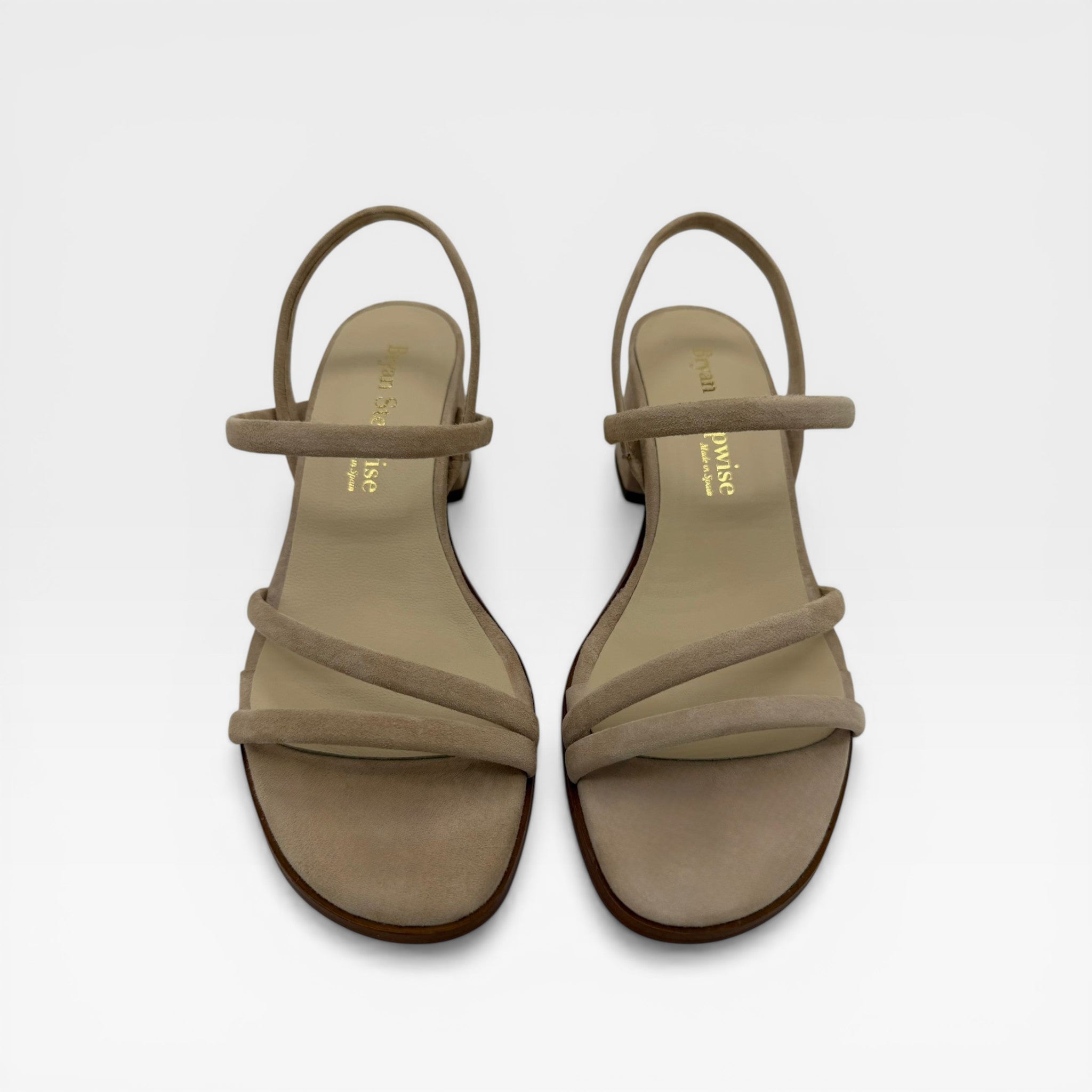 Sandalia beige para mujer - Bryan Stepwise