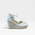Dalia Cuña 10 cm Raso Blanco - Alhamas