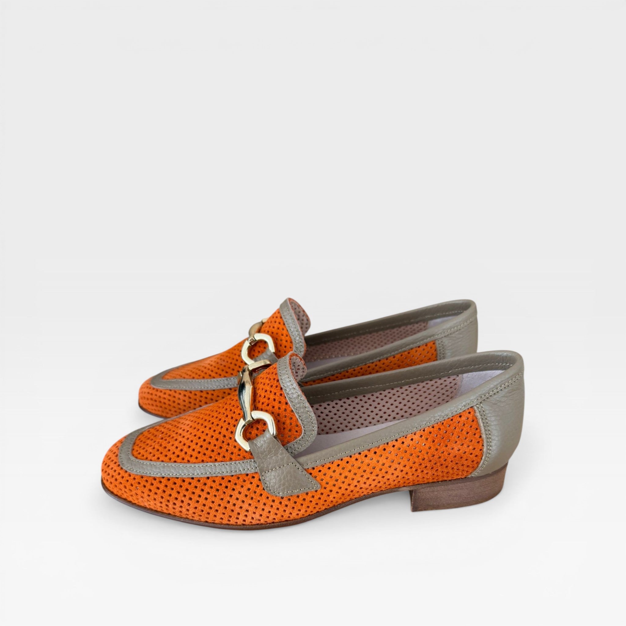 Blucher calado Naranja  - Nival