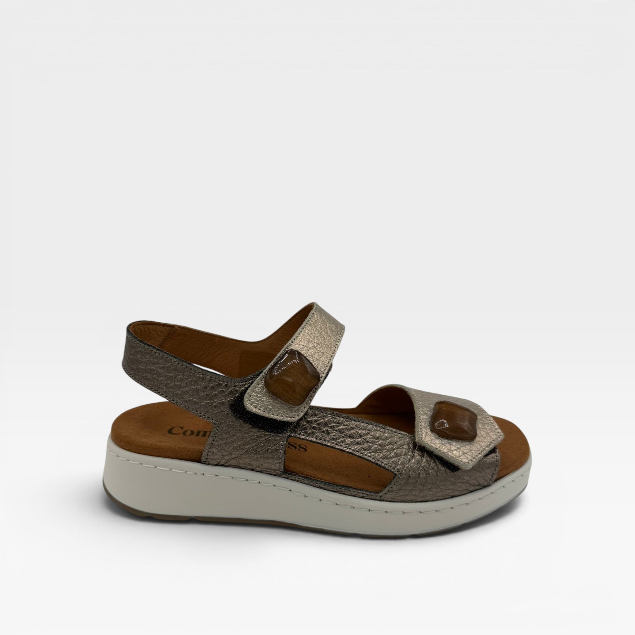 Sandalia ajustable bronce - Comfort Class