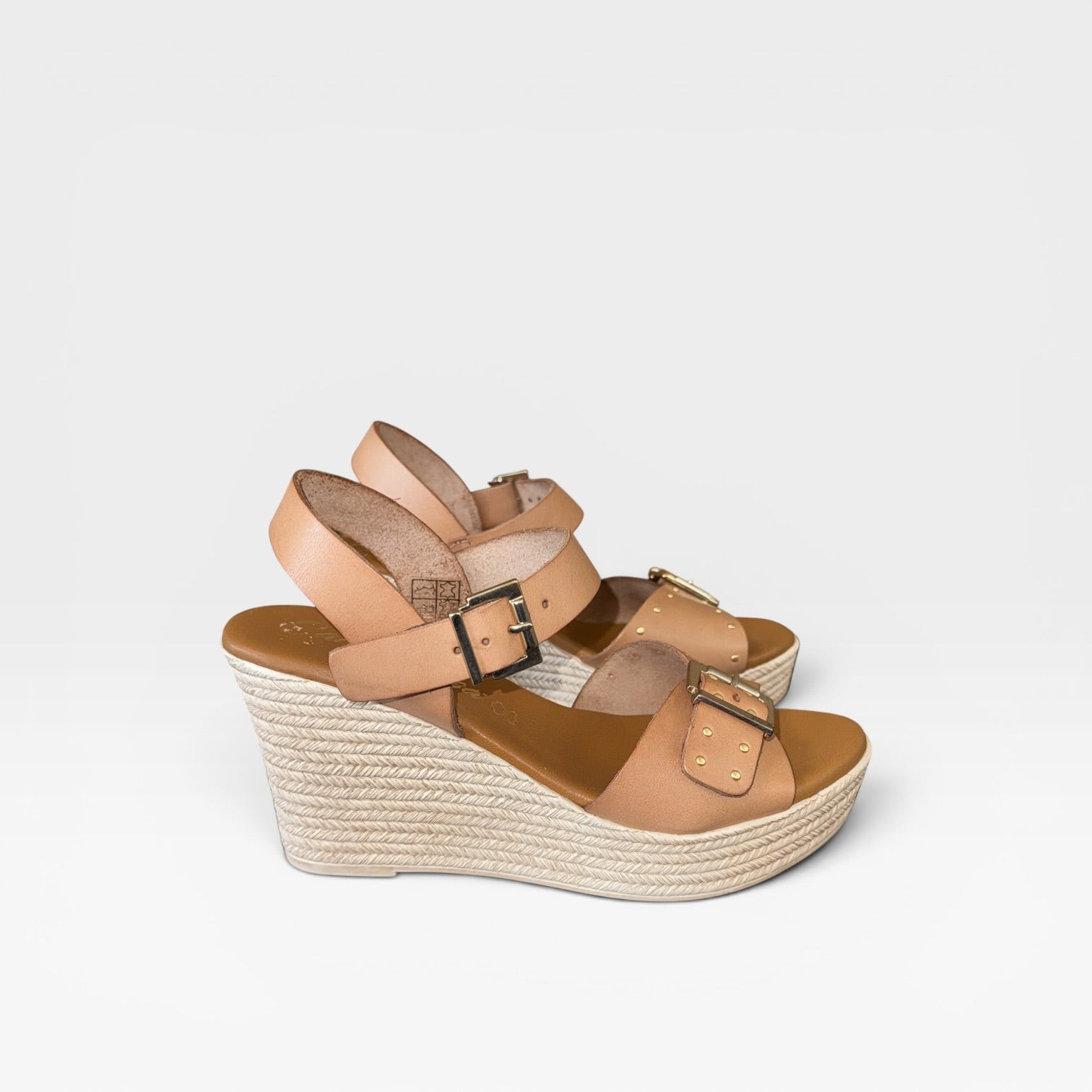 Sandalia tacón Camel  - Carla Tortosa