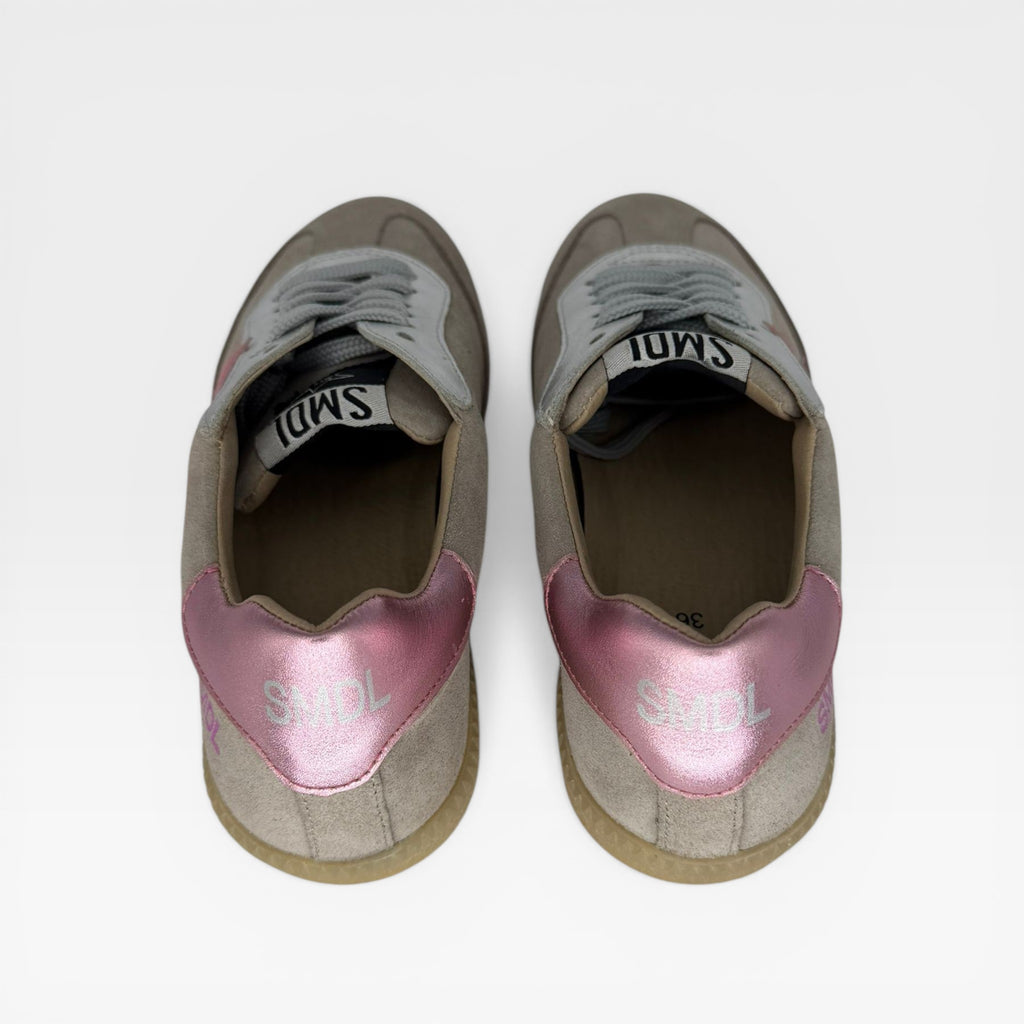Zapatillas Gris y rosa  - Silver Moose