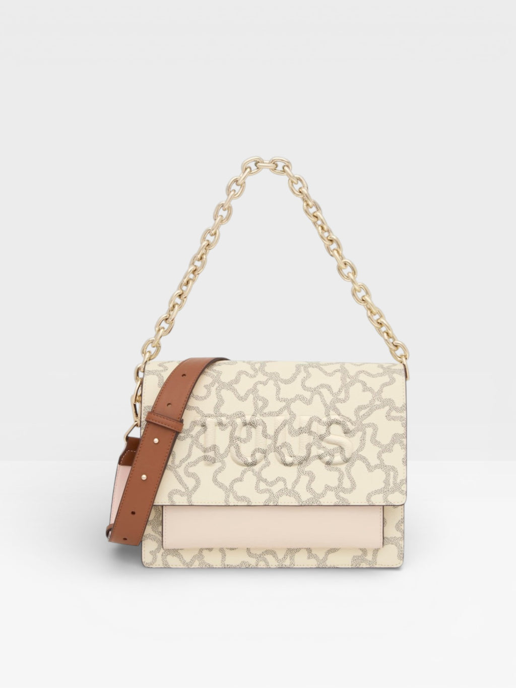 Bandolera mediana Audree Chain beige Kaos Icon - TOUS