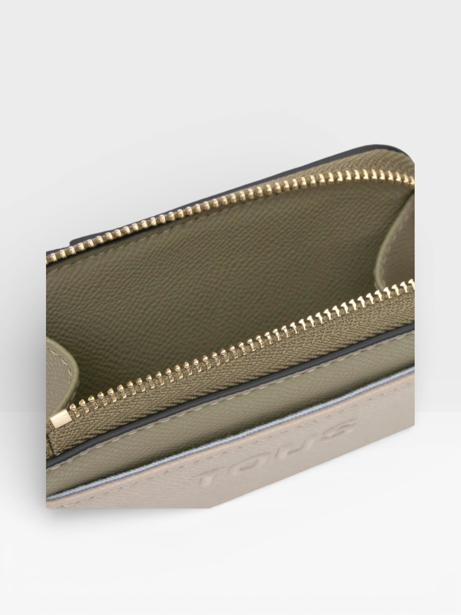 Monedero grande topo y verde Audree Saffiano - TOUS