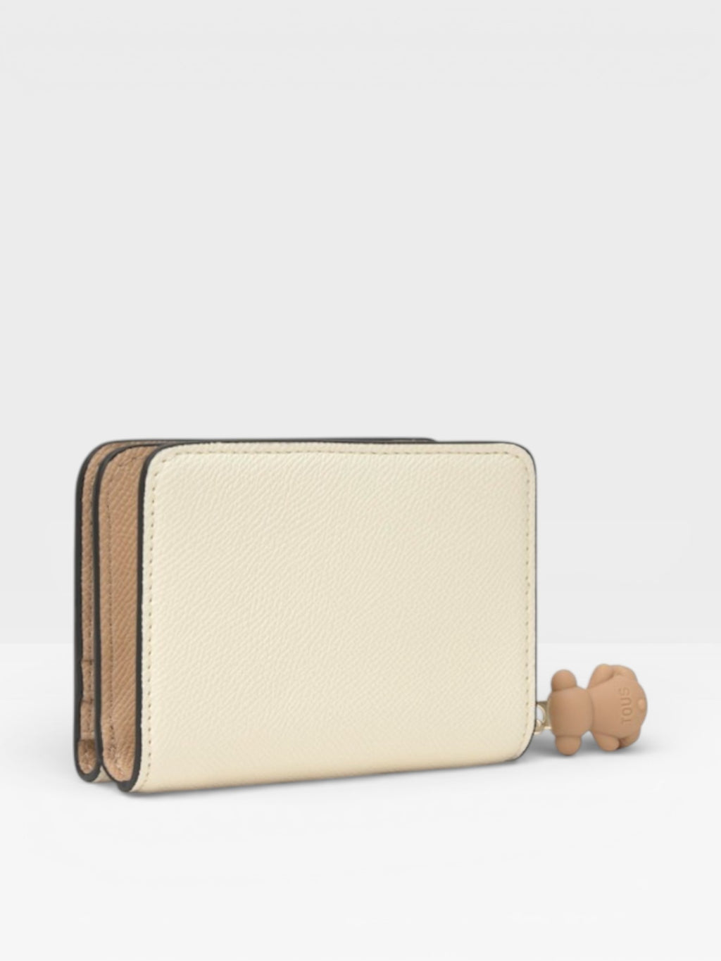 Cartera mediana beige arena TOUS Doble Audree Saffiano - TOUS