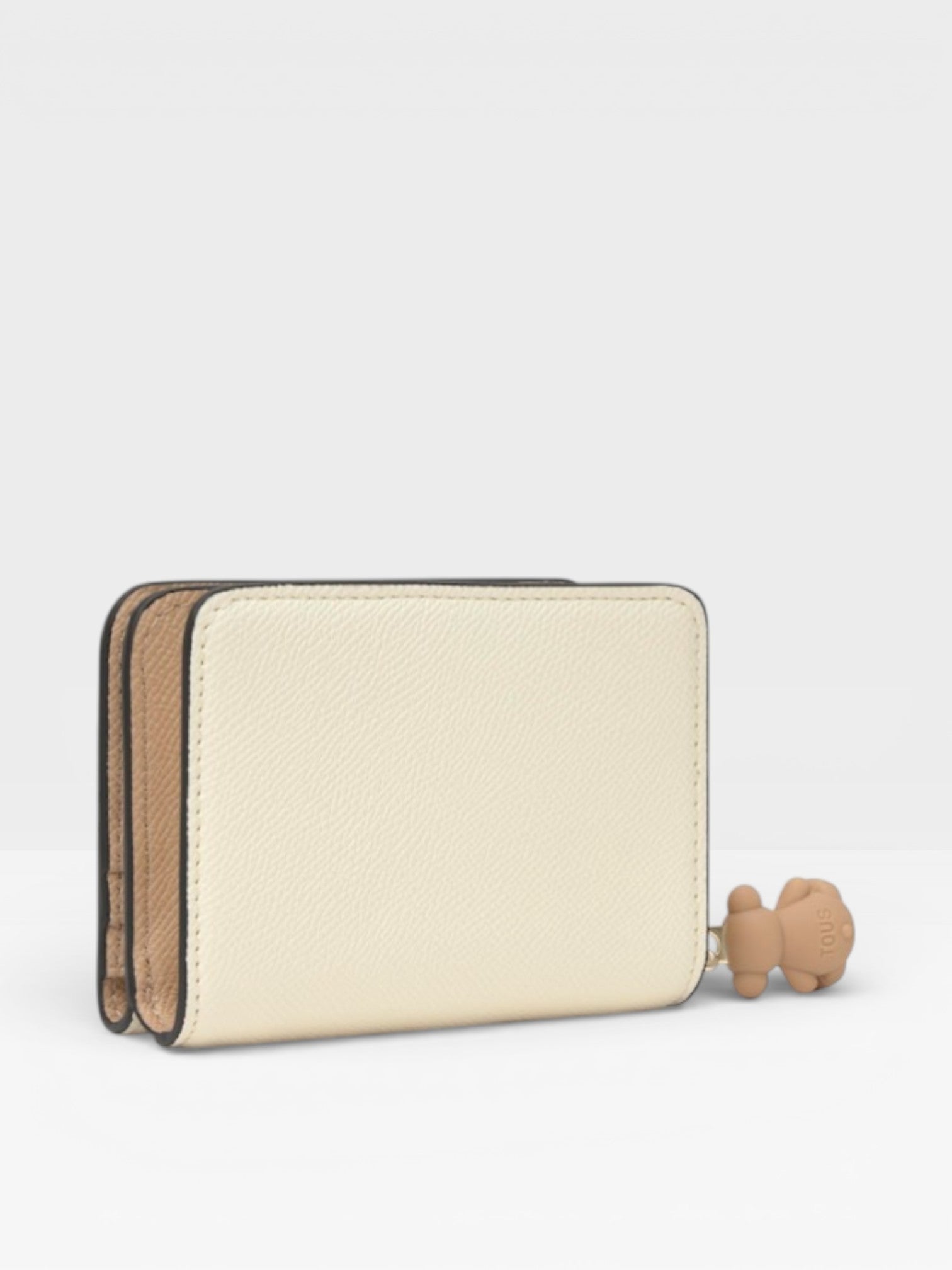 Cartera mediana beige arena TOUS Doble Audree Saffiano - TOUS