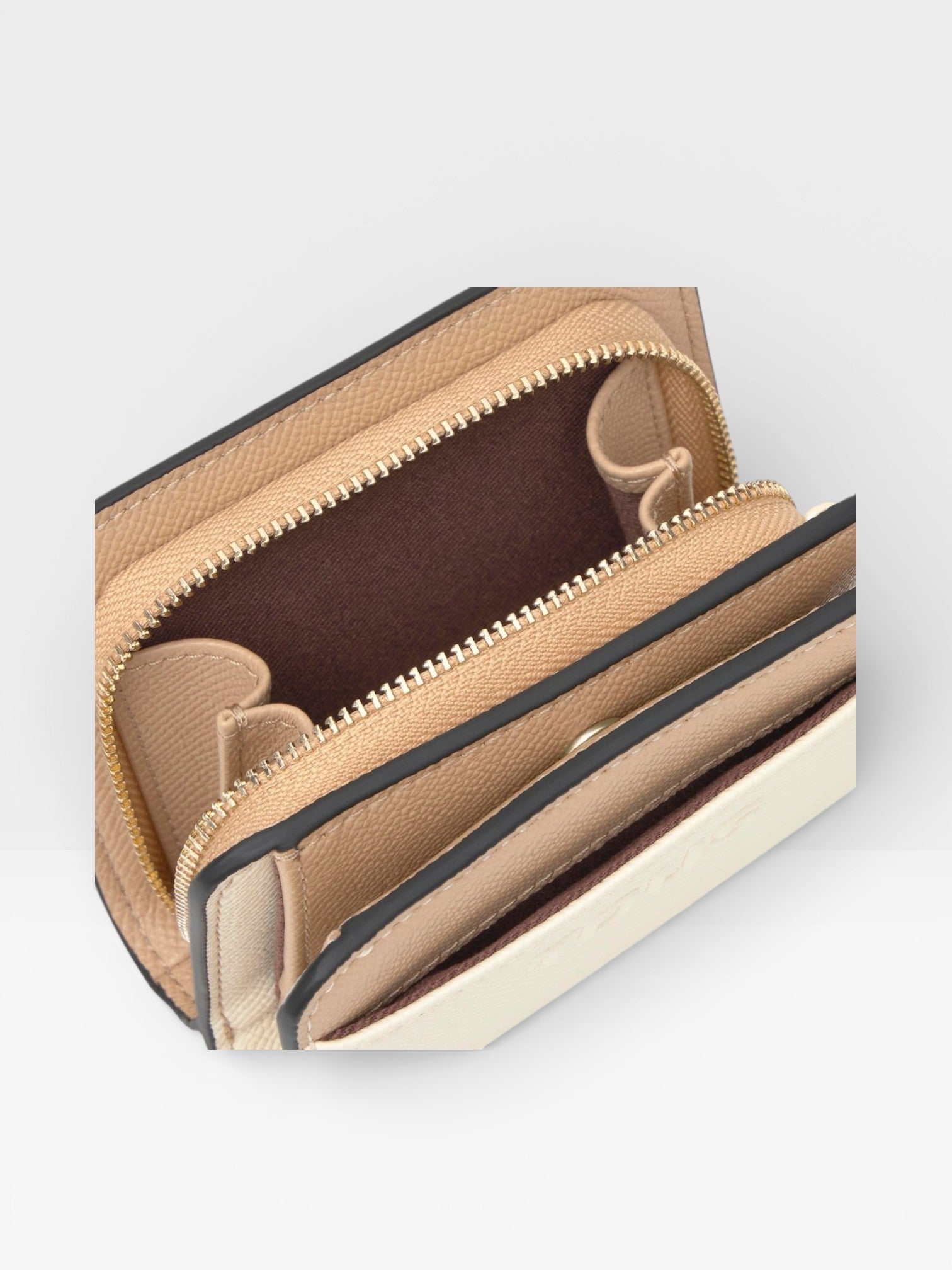 Cartera mediana beige arena TOUS Doble Audree Saffiano - TOUS