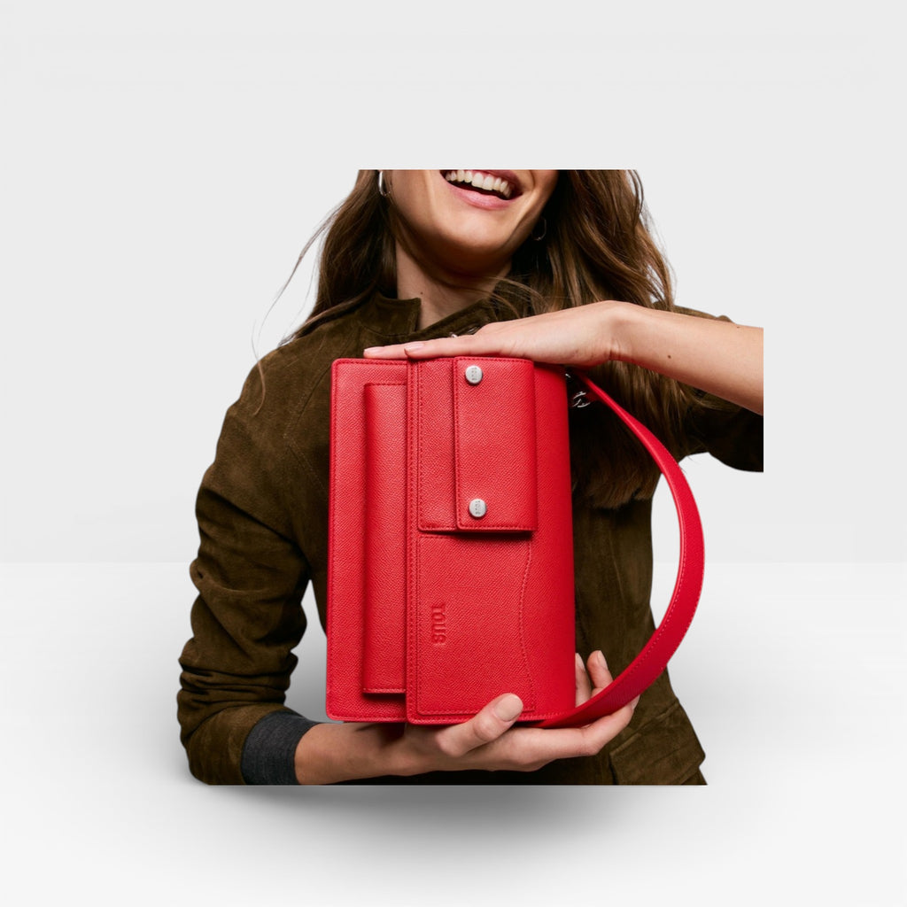 Bandolera mediana rojo Audree Pockets  - TOUS