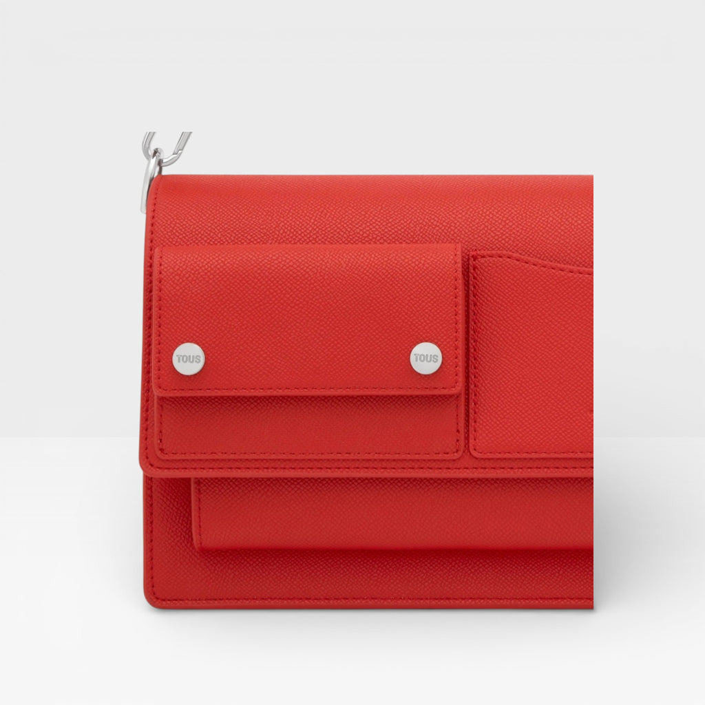 Bandolera mediana rojo Audree Pockets  - TOUS
