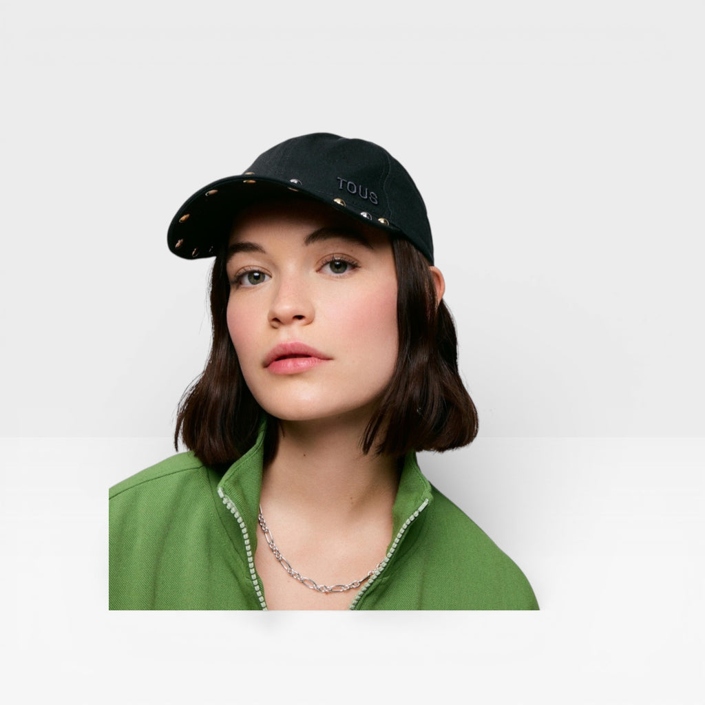 Gorra negra Jewelry studs - TOUS