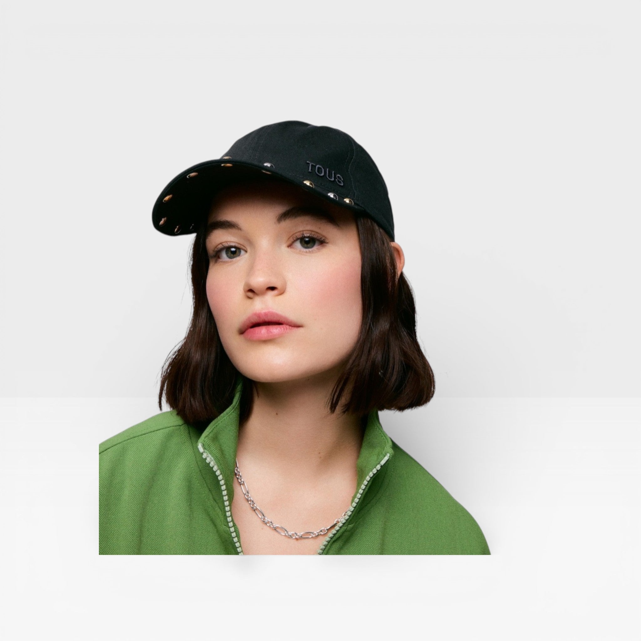 Gorra negra Jewelry studs - TOUS