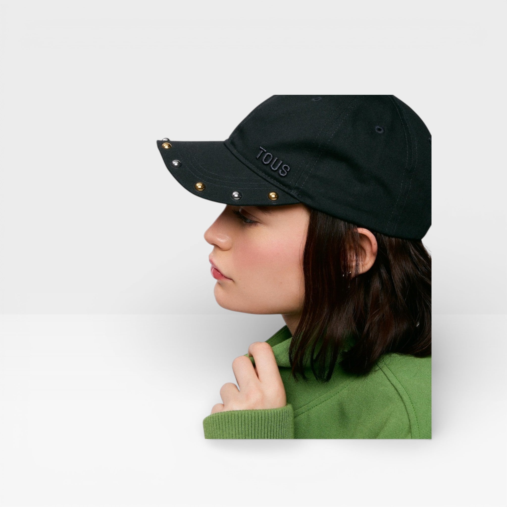 Gorra negra Jewelry studs - TOUS