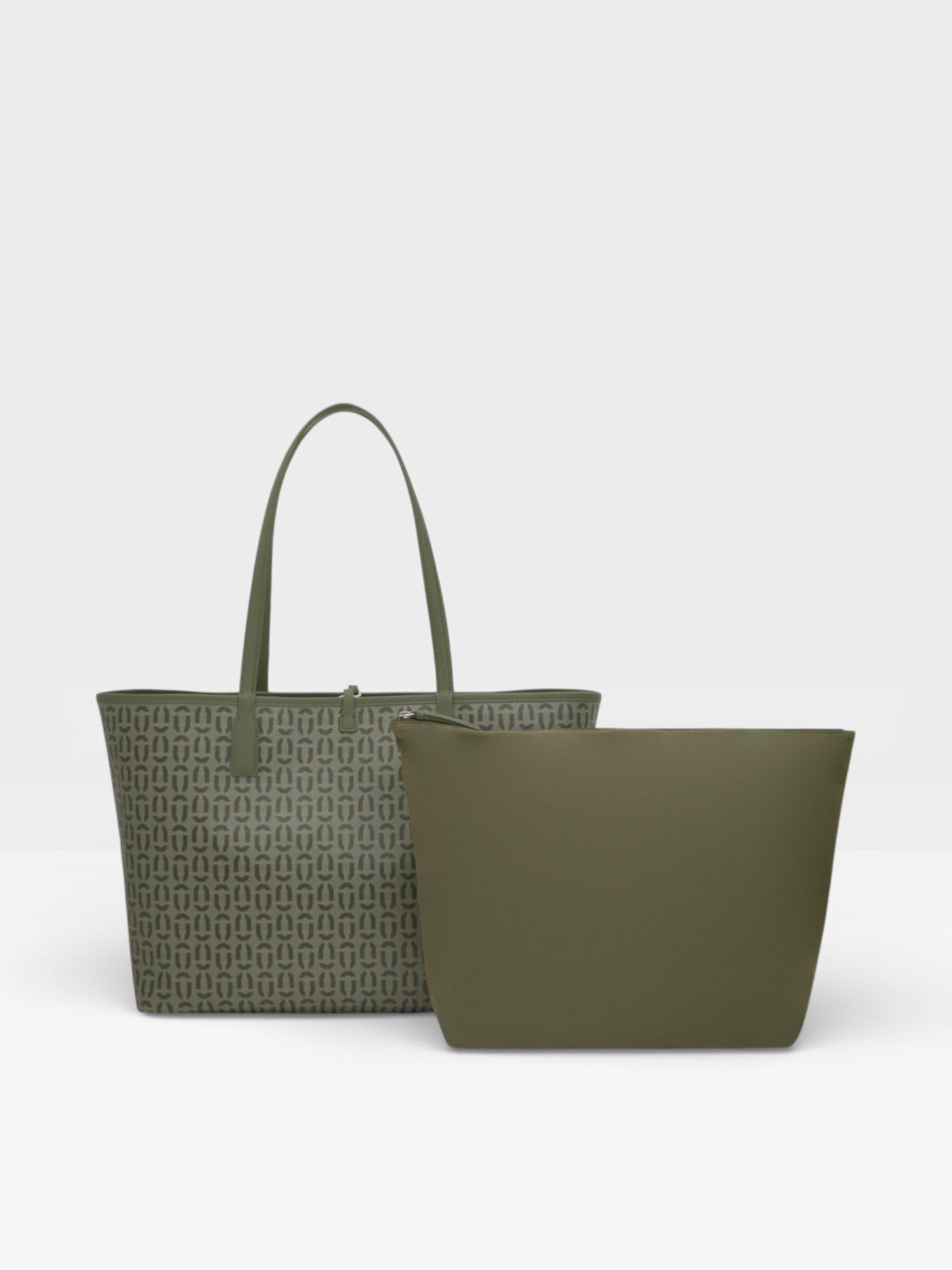 Capazo grande reversible caqui Double Way Manifesto - TOUS