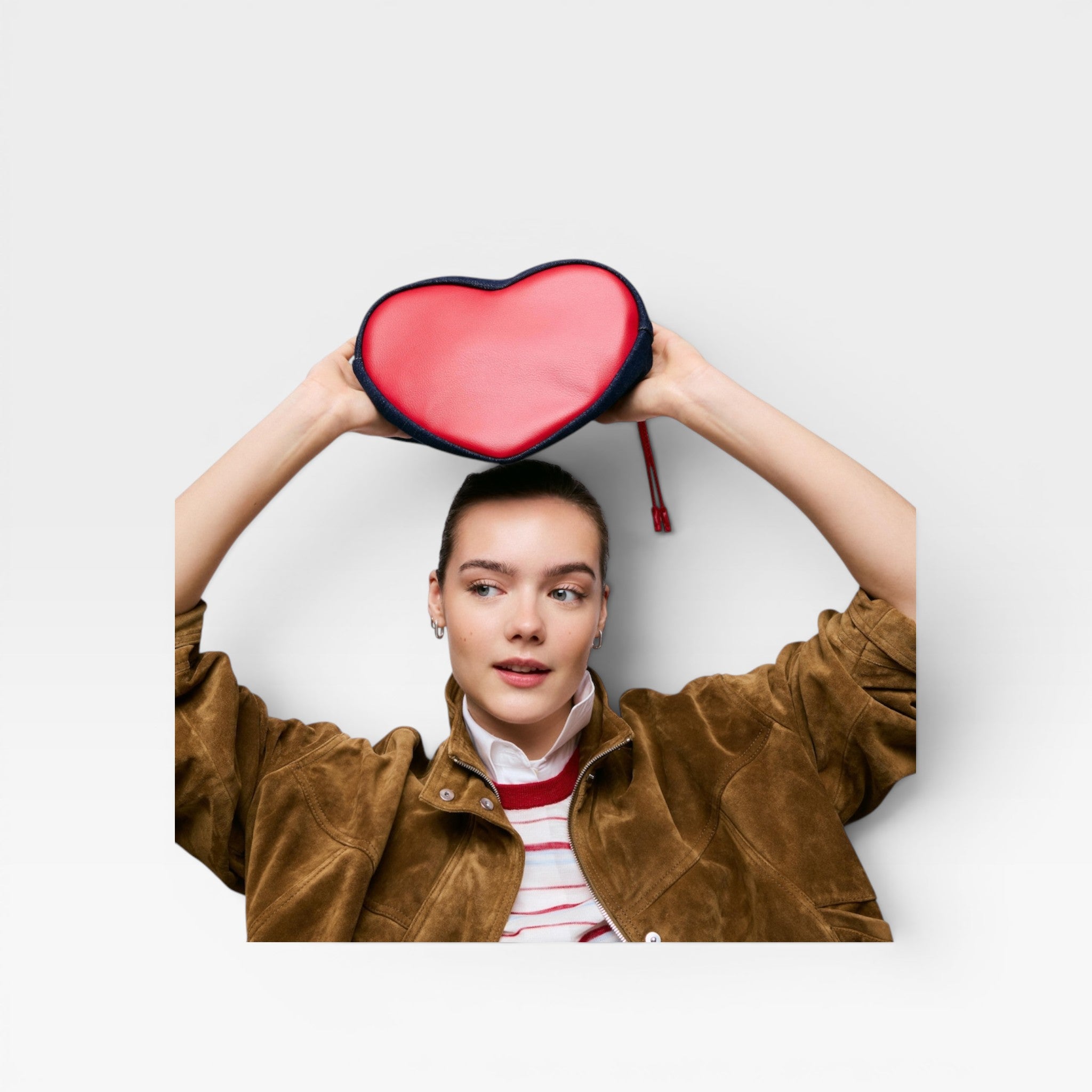 Neceser corazón rojo y azul marino Icons - TOUS