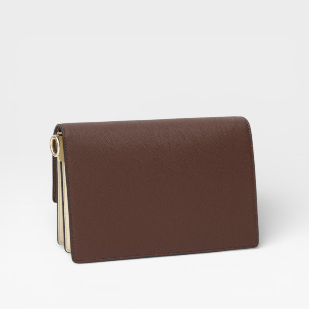 Bandolera Mediana Beige y Marrón TOUS Audree Saffiano