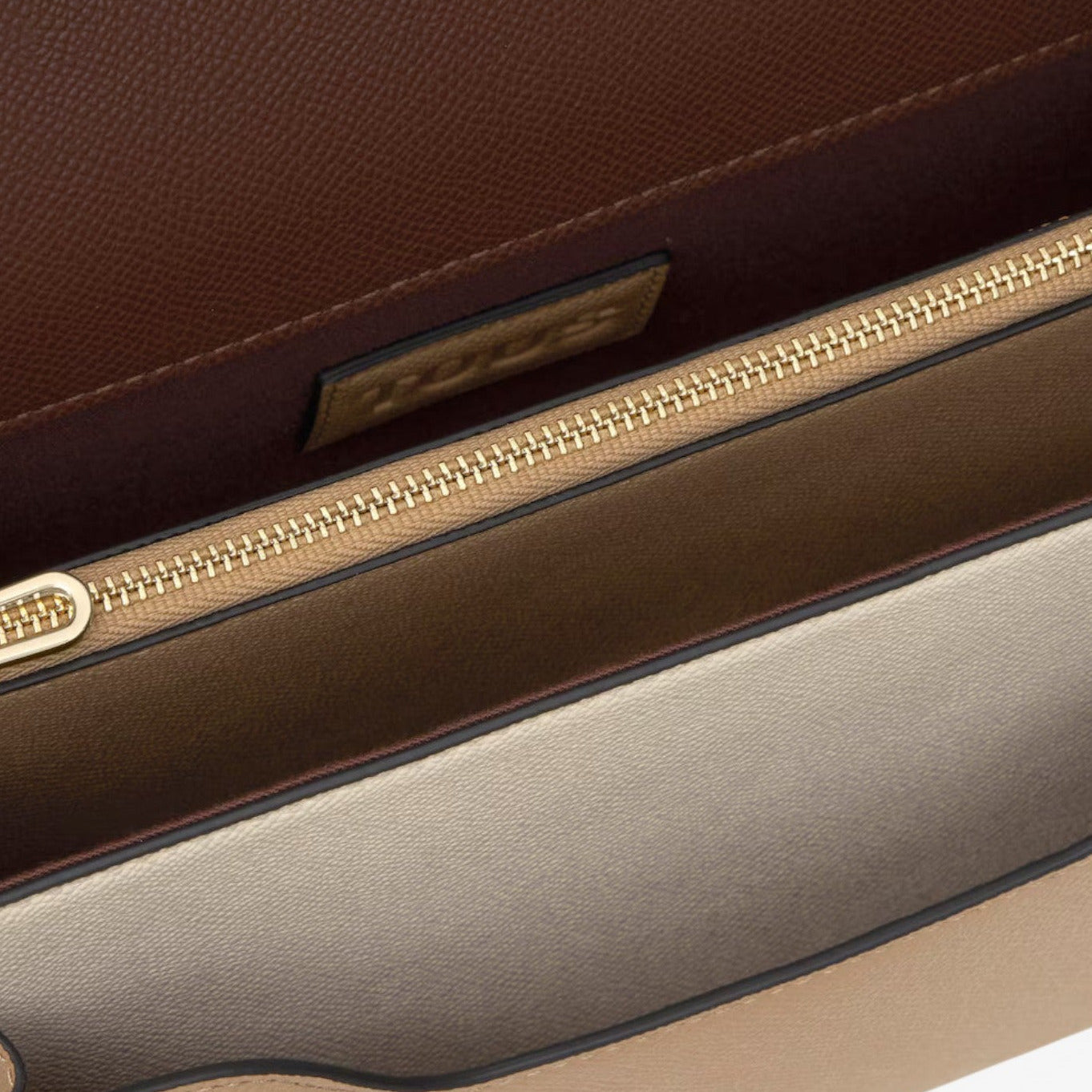 Bandolera Mediana Beige y Marrón TOUS Audree Saffiano