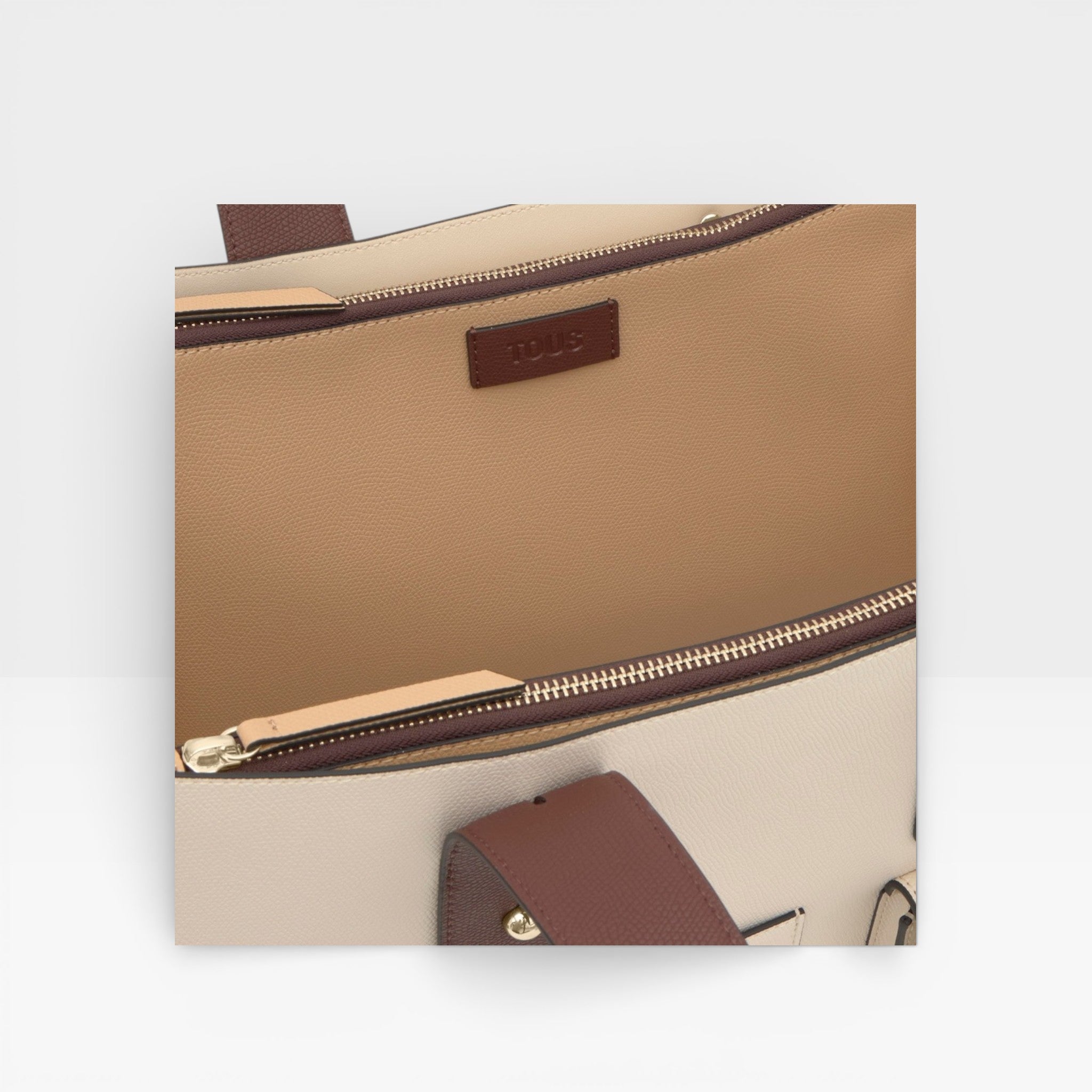 City grande Beige y marrón  Back to basic  - TOUS