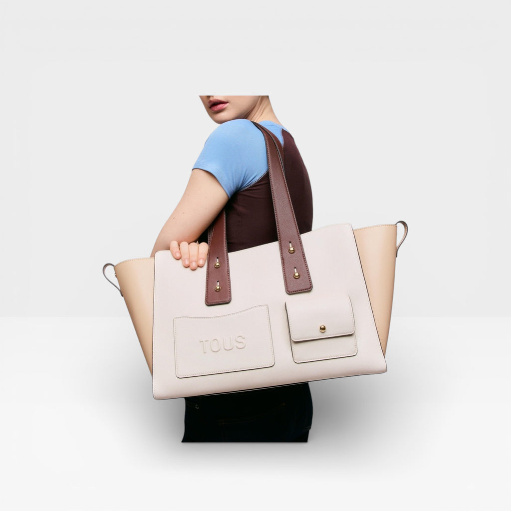 City grande Beige y marrón  Back to basic  - TOUS