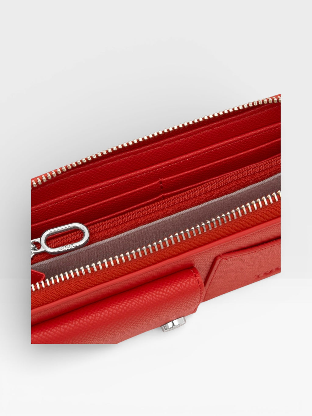 Billetera mediana roja Audree Pockets - TOUS