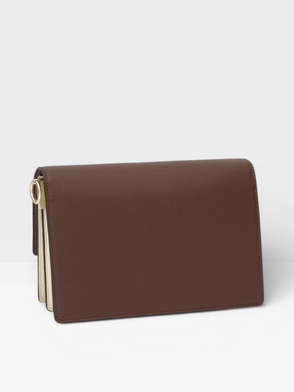 Bandolera mediana beige y marrón Audree Saffiano - TOUS