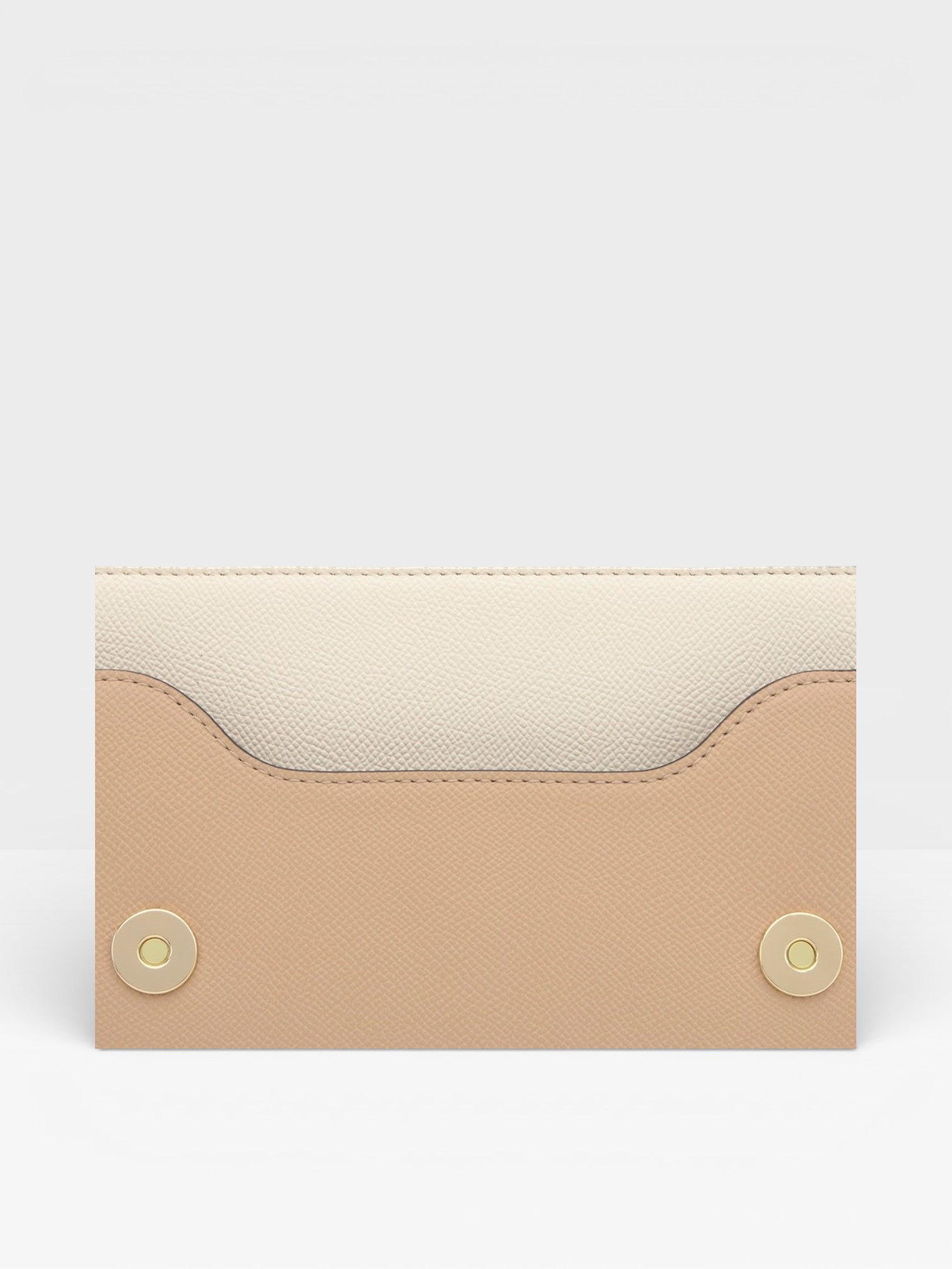 Bandolera mediana beige y marrón Audree Saffiano - TOUS