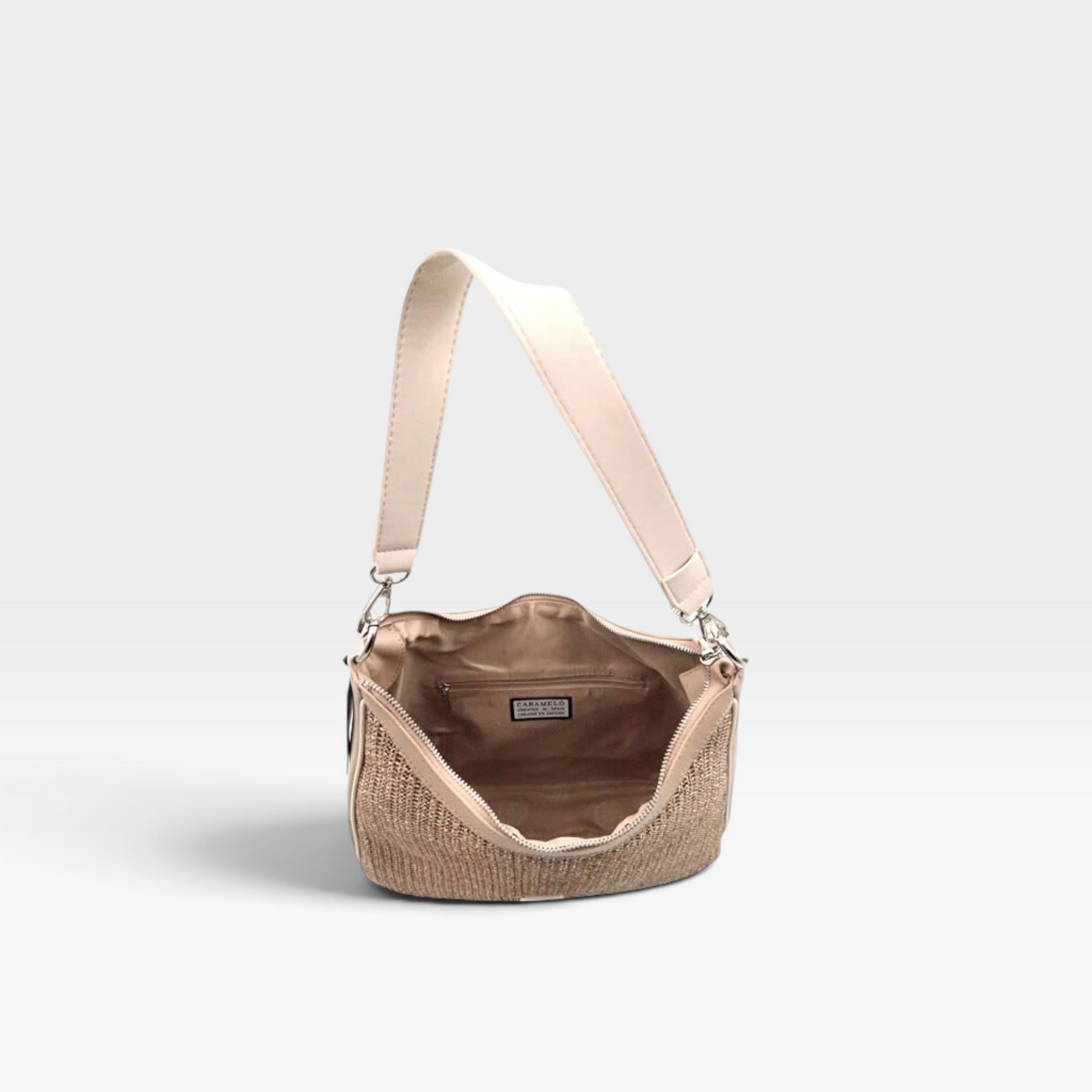 Bolso rafia camel - Caramelo