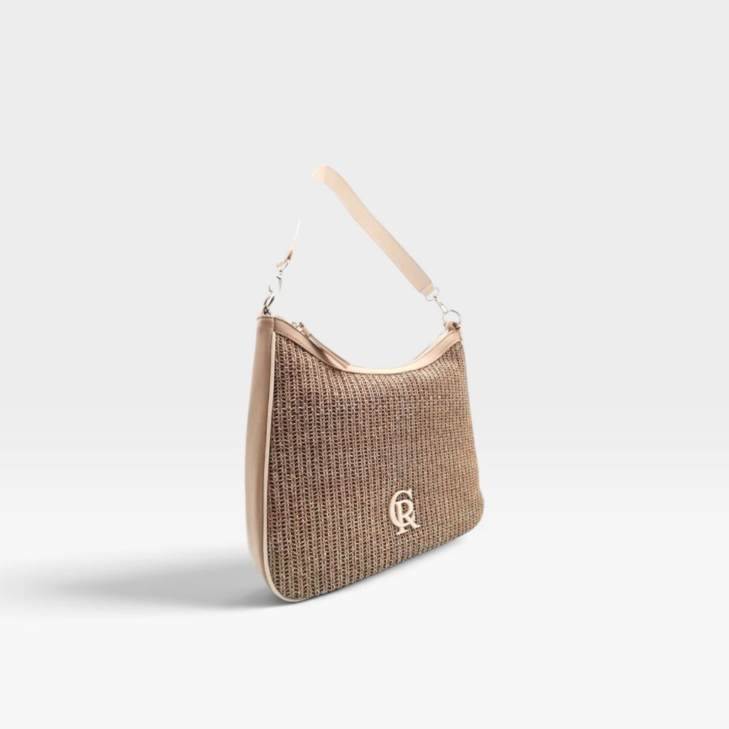 Bolso rafia camel - Caramelo